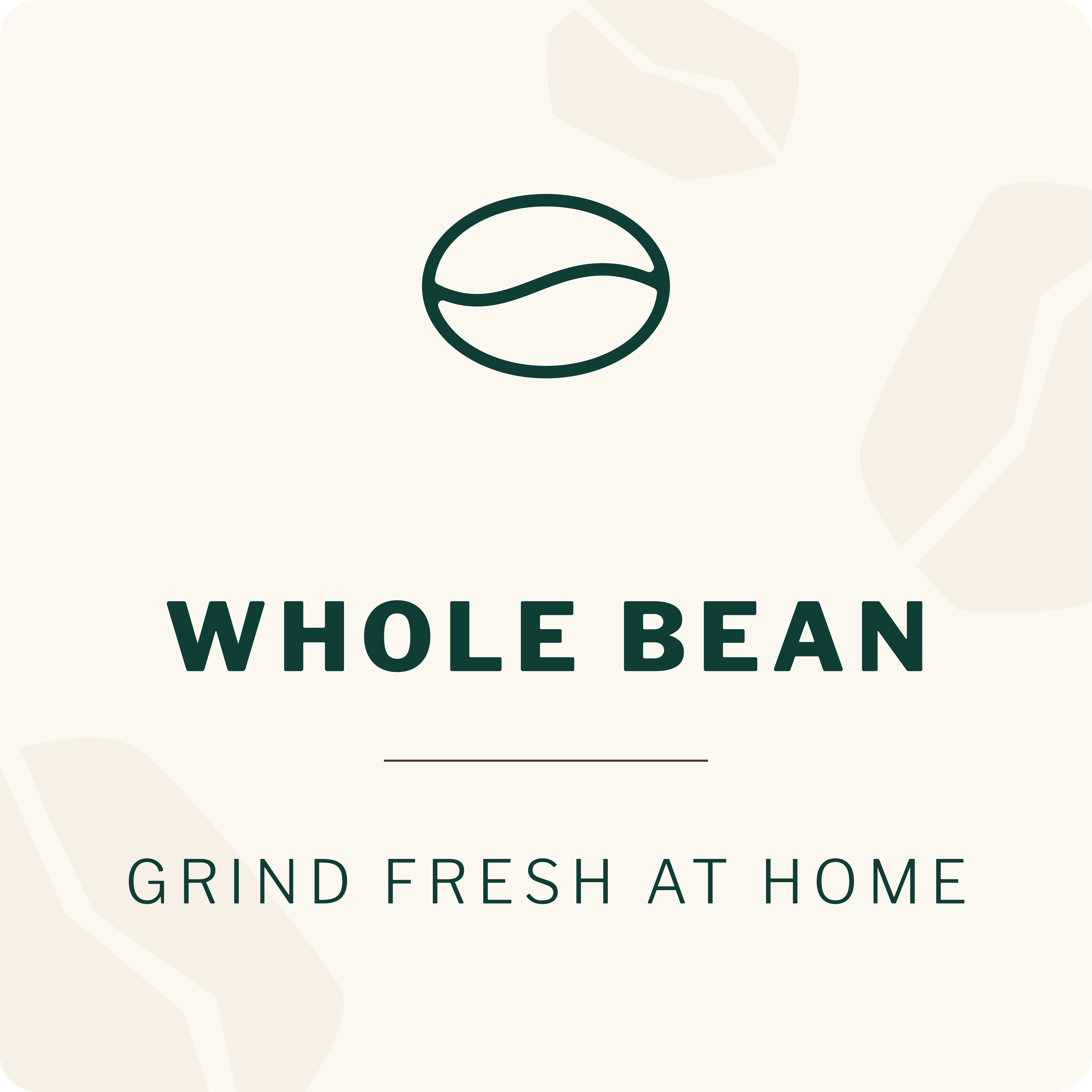 Artizan Coffee grind type selector — Whole Bean, Grind Fresh at Home